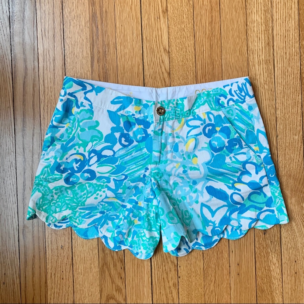 Lilly Pulitzer Scalloped Buttercup Shorts